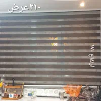 پرده زبرا  جنس خارجی قهوه ای سوخته