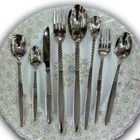 قاشق چنگال دهنه اروپایی جدید طلایی نقره ای120پارچه|ظروف سرو و پذیرایی|یزد, |دیوار