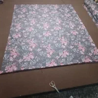 دوخت پارچه روی پتو ولحاف..