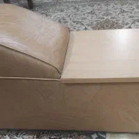 میز تلفن به رنگ کرمی