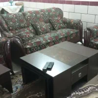 مبلمان 9نفره ومیز نهارخوری 6نفره ومیز تلفن|میز و صندلی غذاخوری|دزفول, |دیوار