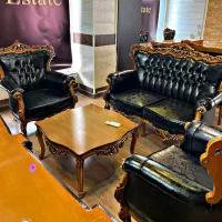 2 دست نیم ست مبلمان اداری کلاسیک چرم و میز مدیریت|مبلمان اداری|تهران, یافت‌آباد|دیوار
