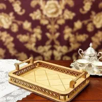 سینی چوبی ،شیرینی خوری،زیرلیوانی