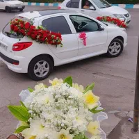 تزئیین ماشین عروس گل کاری رایگان تا ولادت حضرت علی