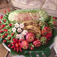 اولین ها در زاهدان حکاکی هندوانه مناسب یلدا|خدمات پذیرایی، مراسم|زاهدان, |دیوار