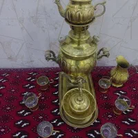 سماور دکوری برنجی|صنایع دستی و سایر لوازم تزئینی|رودهن, |دیوار