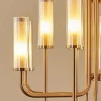 لوستر ۱۶ شاخه برنز|لوستر و چراغ آویز|کرج, عظیمیه|دیوار