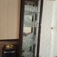 بوفه روی کابینتی سه طبقه|بوفه، ویترین، کنسول|تهران, چوب تراش|دیوار