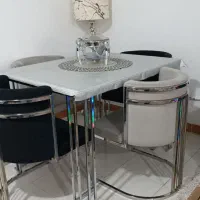میز ناهار خوری ومبل 8 نفره آیینه و کنسول و میز