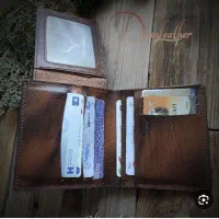 کیف جبیبی چرمی قهوه ای مردانه