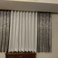 دوعدد پرده سالن نو مینیمال