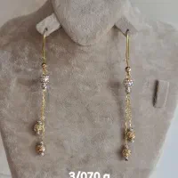 گوشواره ی طلای  البرنادو ۱۸ عیار