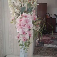 گل با گلدان