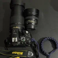 دوربین نیکون d5300 با لنز کیت ۱۸ ۱۴۰ و لنز ۵۰