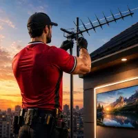 نصب انتن مرکزی و گیرنده دیجیتال