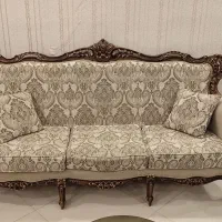 مبلمان استیل تمام چوب منبت کاری با ناهار خوری