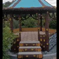 ساخت آلاچیق و آبنما سیمانی