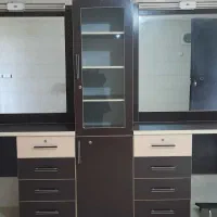 دوکنسول واینه ویترین وسط  کلا زیر قیمت نو بفروش