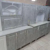 کابینت MDF سفید طوسی نوآکبند سمساری کوهکن|مصالح و تجهیزات ساختمان|زابل, |دیوار