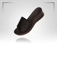 صندل زنانه پاشنه دار چرم مدل پارمیس (عُمده)