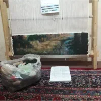 تابلو فرش طرح کوچه باغ|تابلو فرش|میانه, |دیوار