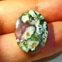 نگین نقاشی طبیعی خداوند درون سنگ عقیق طبیعی اصل