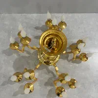 لوستر برنجی|لوستر و چراغ آویز|جم, |دیوار