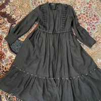 مانتو مشکی مجلسی سایز۴۲تا۴۴|لباس|ارومیه, |دیوار