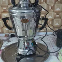سماور برقی تمام برنجی در حد نو سالم ق ۵۵۰۰تومن
