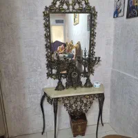 آیینه شمعدان برنز سنگین