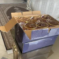 دودست فنجان خارجی ویک کشکول ورساچه ومجسمه بالرین|ظروف سرو و پذیرایی|تهران, شهرک آزمایش|دیوار