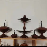 سرویس پذیرایی چوبی دست ساز|ظروف سرو و پذیرایی|قم, شاه سید علی|دیوار