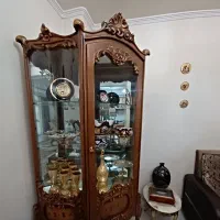 بوفه چوب راش قدیمی سه بعدی