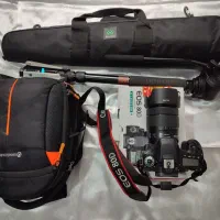 دوربین کانن 80d با لنز 18-135 همراه با پایه|دوربین عکاسی و فیلمبرداری|ارومیه, |دیوار