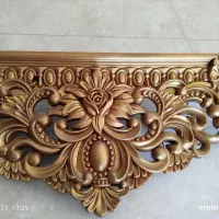 کتیبه طلایی کاملا سالم به طول 3متر|پرده، رانر، رومیزی|صحنه, |دیوار