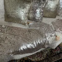 چهار عدد کوسن با یه رانر دو تا رو میزی عسلی|پرده، رانر، رومیزی|کرج, المهدی|دیوار