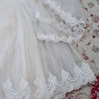 لباس عروس همراه شال و شنل تمیز سایز ۳۸ الی ۴۰|لباس|آران و بیدگل, |دیوار