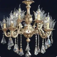 لوستری برنجی ۵ شاخه