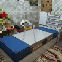 تختخواب تک نفره همراه تشک رویال