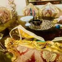 مبلمان سلطنتی ۹ نفره ورق طلا با نهارخوری ۸ نفره|مبلمان خانگی و میز عسلی|تهران, مهران|دیوار