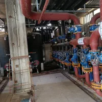 اجرای تاسیسات موتورخانه و استخر.گازکشی