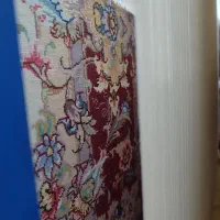 فرش نیمه کاره خالچه (قالیچه) چله ابریشم رج ۵۰