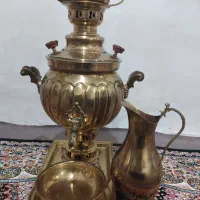 سماور برنجی چهل ساله هدیه پدربزرگ