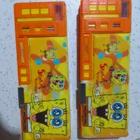 دو عدد جامدادی کتابی با طرح بآب اسفنجی