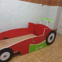 ست چهار تیکه تخت نوجوان طرح ماشین مسابقه ای