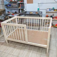 تخت نوزاد تمام چوب|تخت و سرویس خواب|خرمآباد, |دیوار