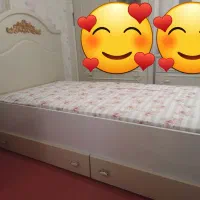 تخت خواب تک نفره همراه با تشک طبی