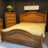 سرویس خواب و چوب پارادایس گردویی تخت تشک|تخت و سرویس خواب|مشهد, بهمن|دیوار