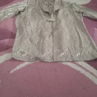 کت وشلوار وتاپ قهوه ای کرمی