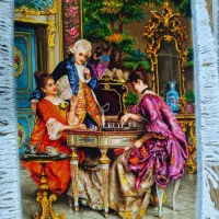 تابلوفرش دستبافت نو (طرح فرانسوی)